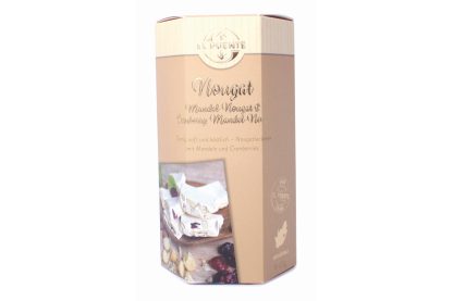 Nougat mandel/tranbär 120g