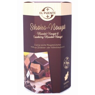 Chokladdoppad nougat mandel/tranbär 140g